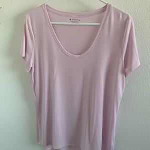 Athleta pink woman’s tee shirt